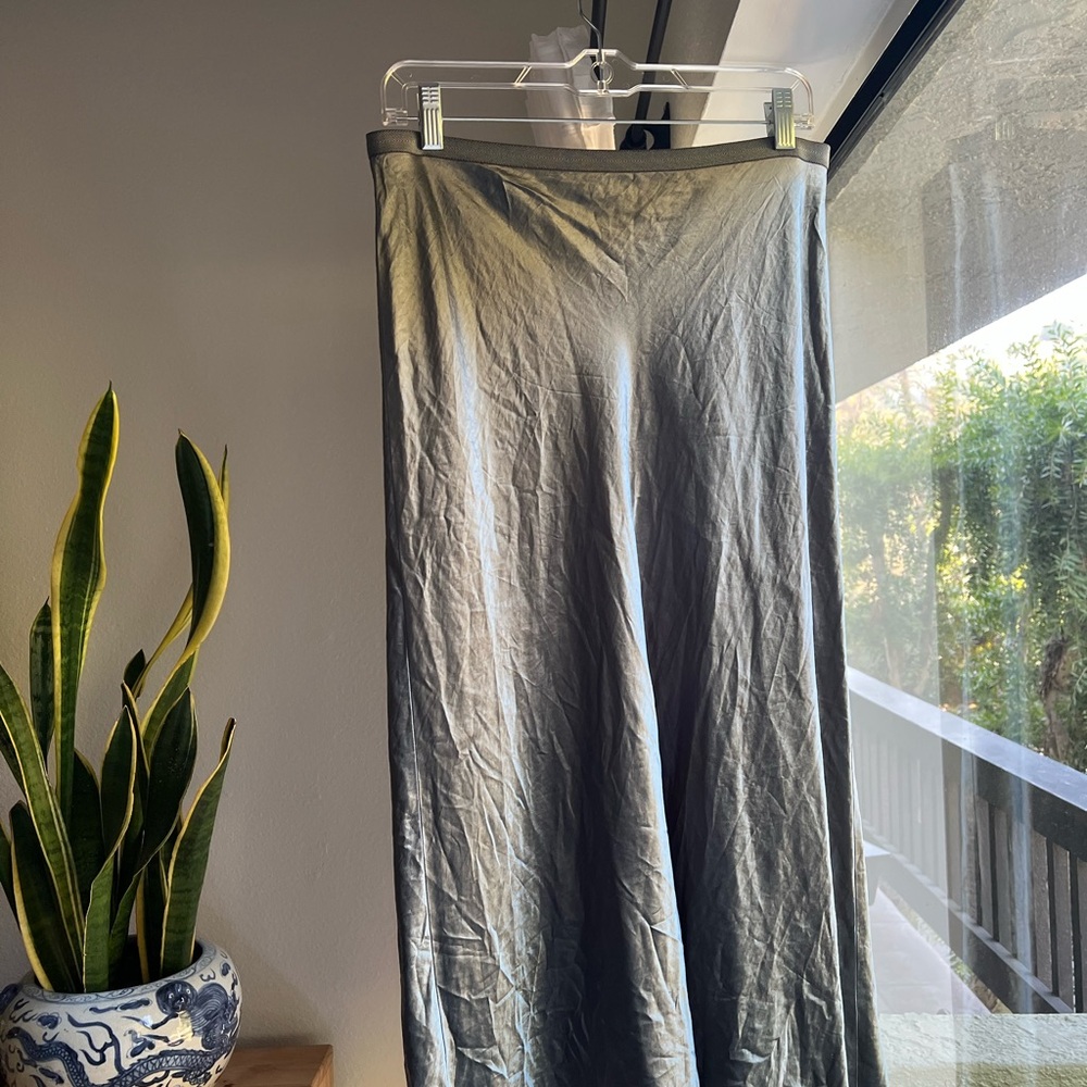 Vince Green Midi Skirt